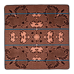 Woollen Basotho - Motlatsi - Khosana | Brown/Salmon/Peacock