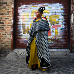 Young Basotho Designers - Kobo Ea Poloko | Black/Natural/Scarlet