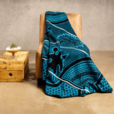 Woollen Basotho - Kharetsa - Aloe | Black/Peacock/Natural