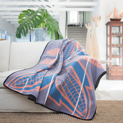 Woollen Basotho - Seanamarena - Poone | Cobalt/Yolk/Natural