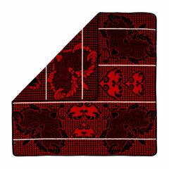 Woollen Basotho - Motlatsi - Khosana | Black/Scarlet/Natural