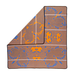 Woollen Basotho - Motlatsi - Khosana | Cobalt/Yolk/Natural