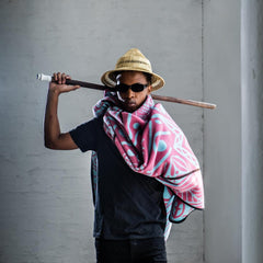 Young Basotho Designers - Manoti A Koriana | Pink/Light Aqua