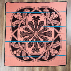 Woollen Basotho - Victoria England - Crest | Brown/Salmon/Peacock