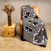 Woollen Basotho - Motlatsi - Khosana | Black/Natural/Cobalt