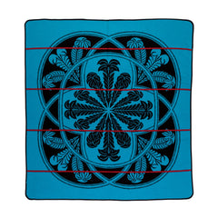 Woollen Basotho - Victoria England - Crest | Black/Peacock/Scarlet