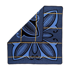 Woollen Basotho - Sefate - Poone | Black/Cobalt/Gold
