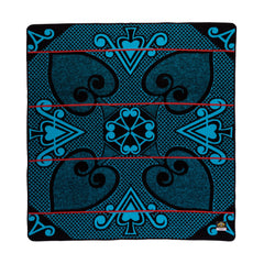 Woollen Basotho - Sefate - Ace | Black/Peacock/Scarlet