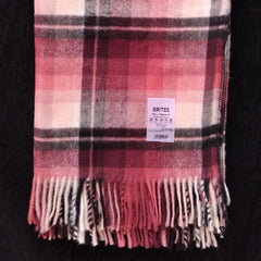 Brites Shawls - Caledon | Coral Pink/Garnet