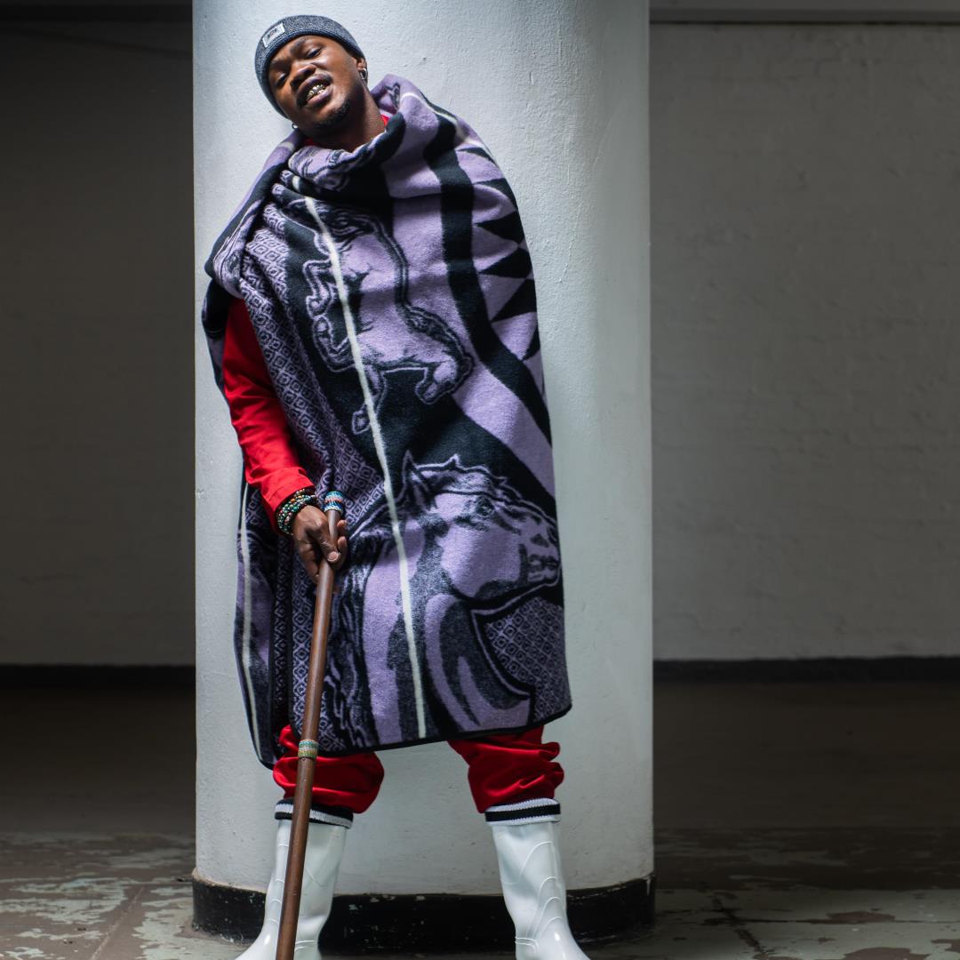 Young Basotho Designers - Lipere tsa Pitso | Black/Lilac/Natural