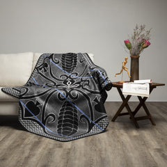 Mini Khotso Acrylic | Ntjhe Poone | Black/Natural/Cobalt