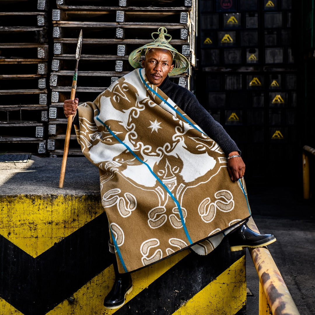 Young Basotho Designers - Likhomo | Sahara/Natural/Peacock