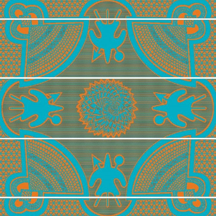 Woollen Basotho - Kharetsa - Aloe | Peacock/Yolk/Natural