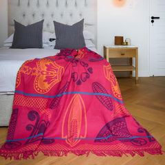 Basotho Throw | Cerise/Grape