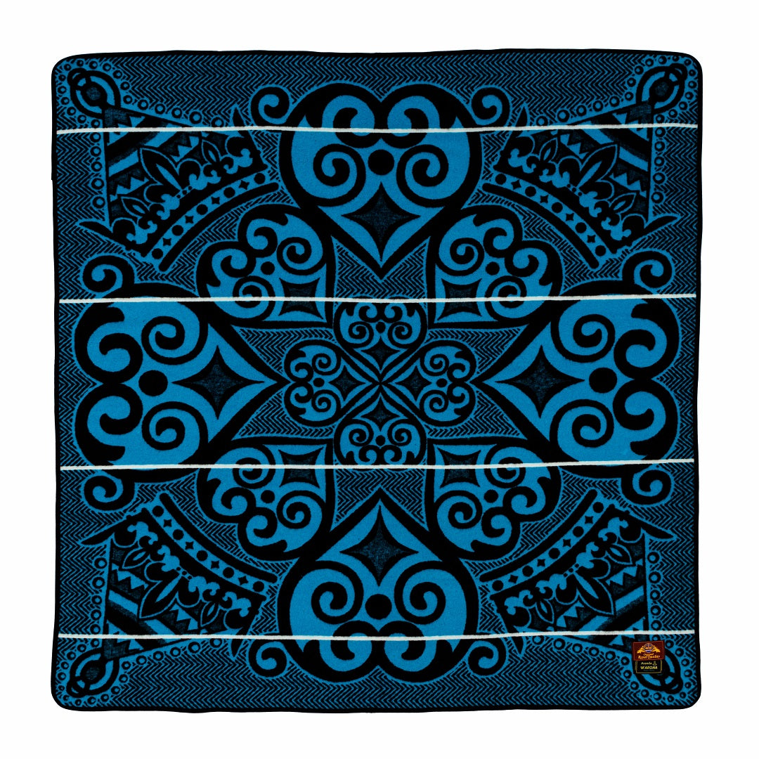 Woollen Basotho - Marona | Black/Peacock/Natural