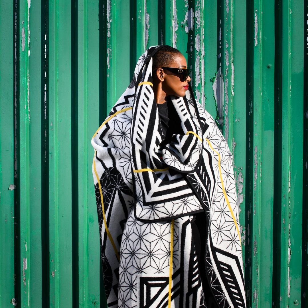 Young Basotho Designers - Litema | Black/Natural/Gold