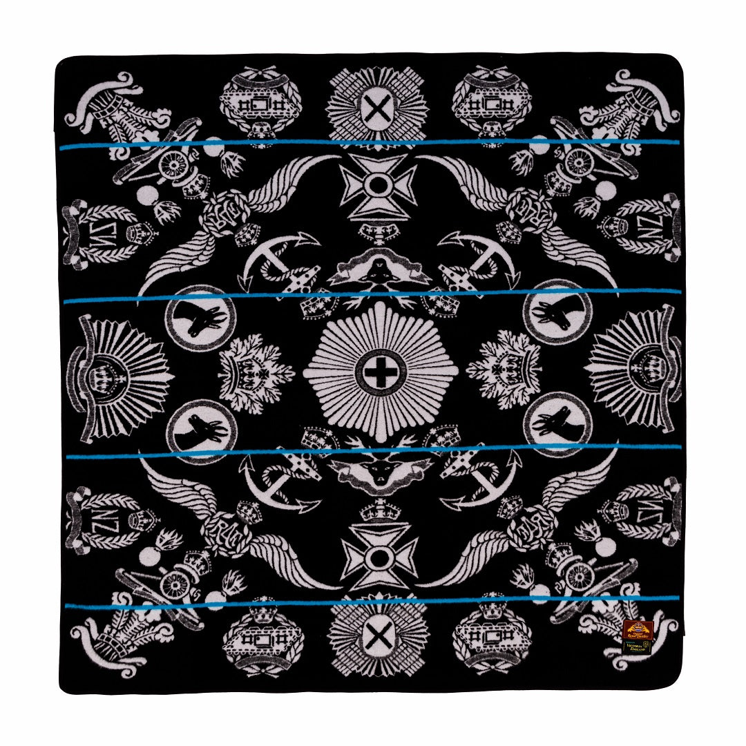 Woollen Basotho - Victoria England - Badges of the Brave | Black/Silver/Peacock