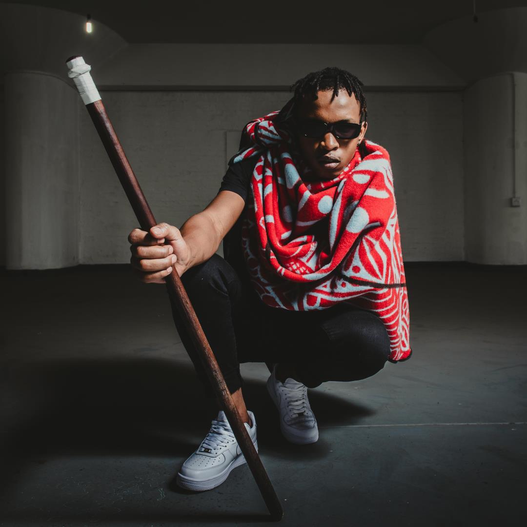 Young Basotho Designers - Manoti A Koriana | Scarlet/Light Aqua/Brown