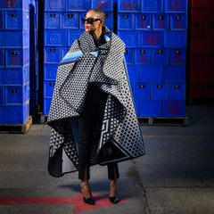 Young Basotho Designers - Kobo Ea Poloko | Black/Light Grey/Royal