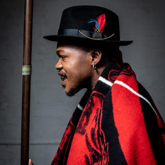 Young Basotho Designers - Lipere tsa Pitso | Black/Scarlet/Natural