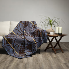 Mini Khotso Acrylic | Ntjhe Poone | Brown/Cobalt/Gold.