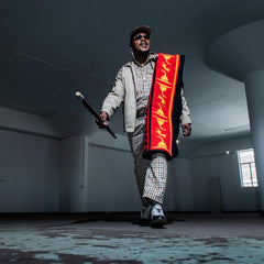 Young Basotho Designers - Lithota | Black/Scarlet/Yolk