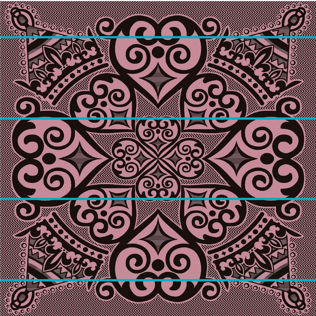 Woollen Basotho - Marona | Brown/Pink/Peacock