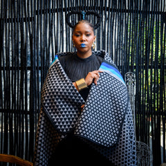 Young Basotho Designers - Kobo Ea Poloko | Black/Light Grey/Royal