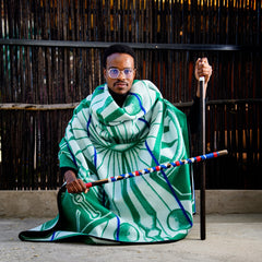 Young Basotho Designers - Sabole | Emerald/Natural/Royal