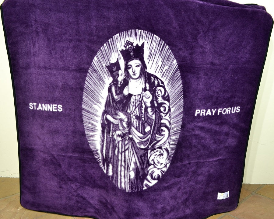 Church Blanket - St Anne | Grape/Natural